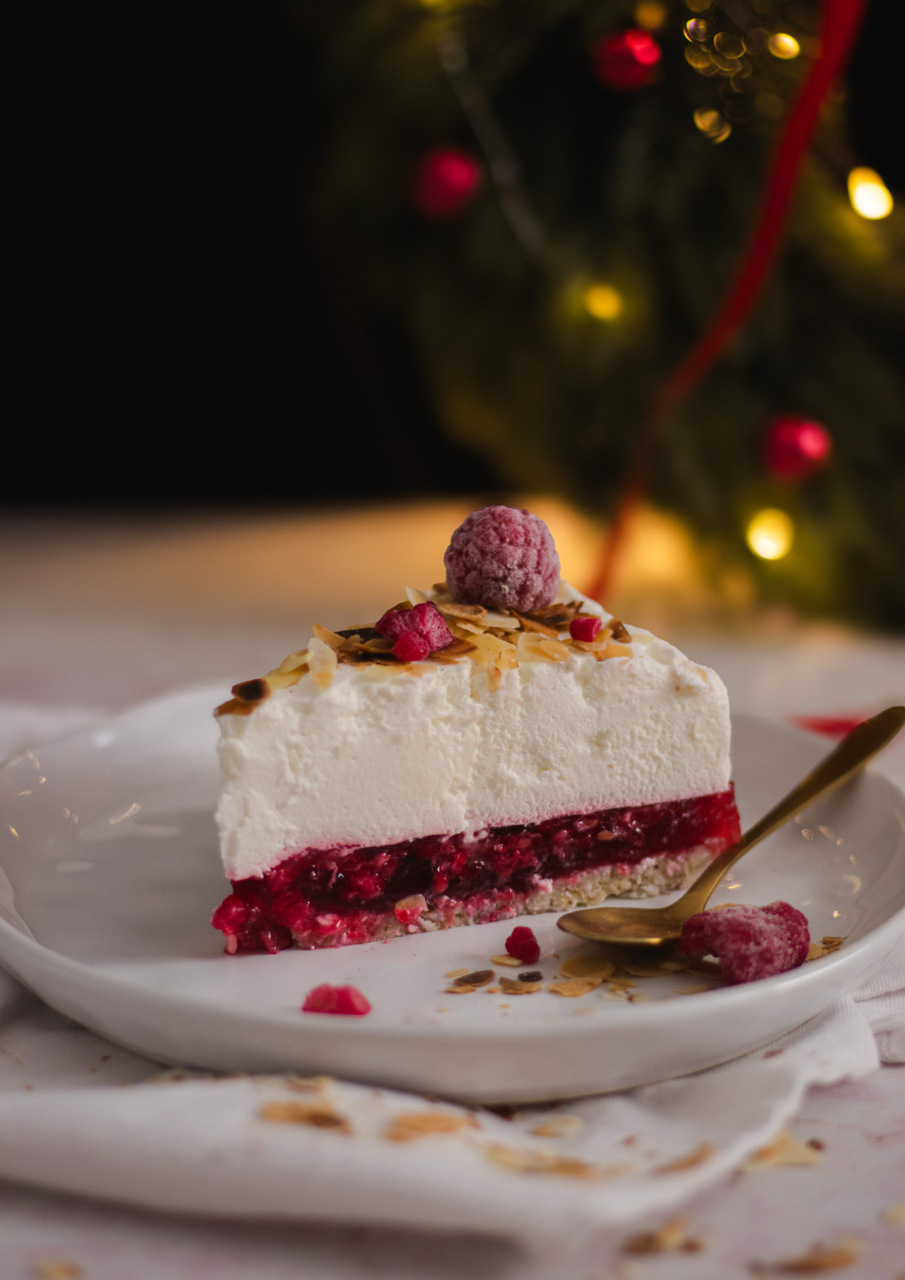 keto ciasto z malinami